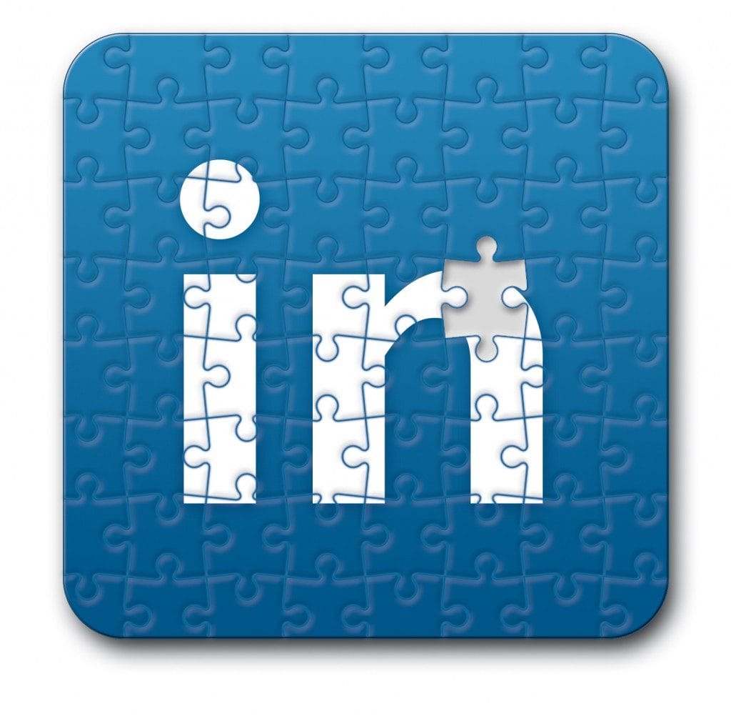 LinkedIn IN-logo puzzel