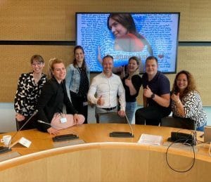 Groepsfoto van incompany training bij Provincie Overijssel