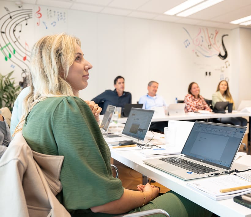 Cursisten tijdens de Training Onboarding in klaslokaal