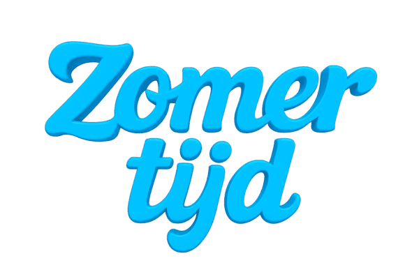 Zomertijd (tekst-afbeelding)