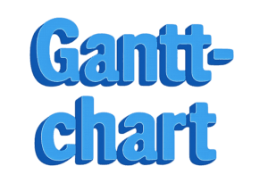 Gantt-chart (3D-text)