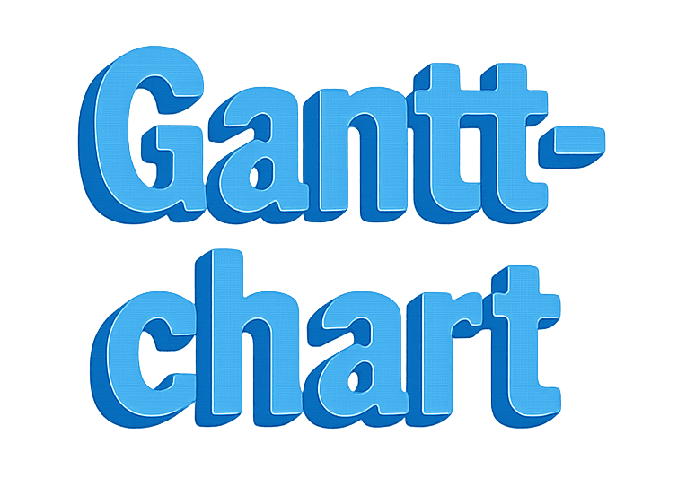 Gantt-chart (3D-text)