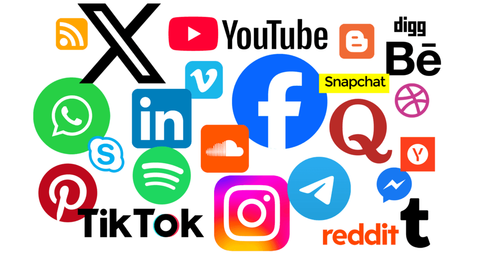 Social media icons collectie. Image by Ibrahim.ID